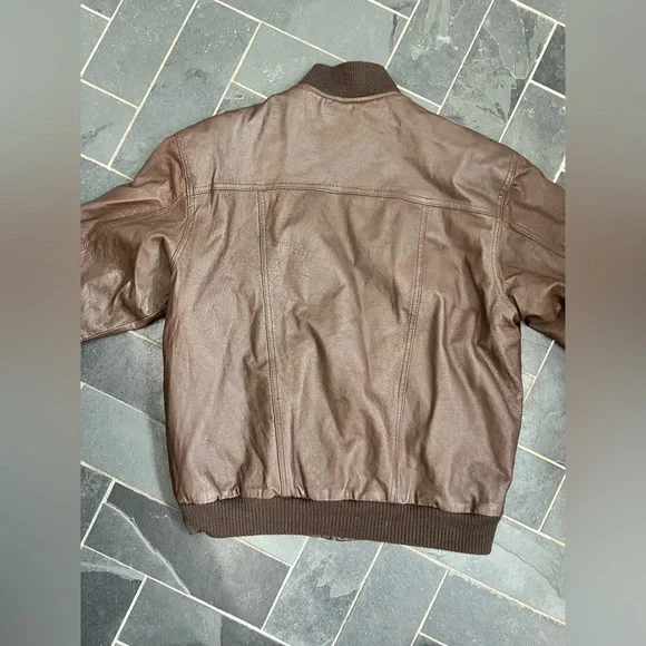 Vintage urban cowboy brown leather bomber - Picture 11 of 16